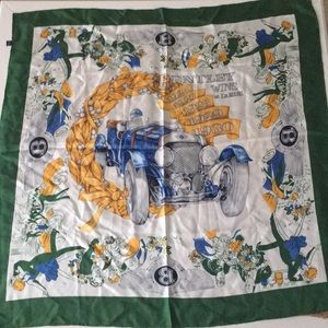 Vintage Bentley Lemans silk scarf